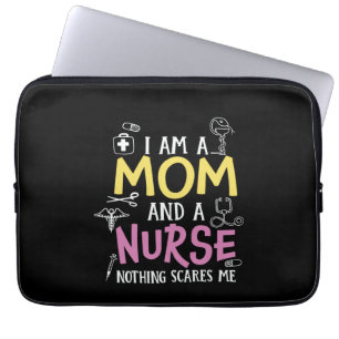 Nurse Gift I Am A Mum And A Nurse Laptop Sleeve