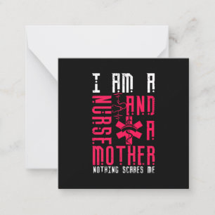 Nurse Gift   I Am A Nurrse And A Mother Card