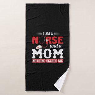 Nurse Gift I Am A Nurse And A Mum Bath Towel
