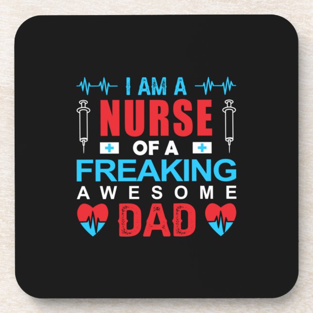 Nurse Gift | I Am A Nurse Of A Freaking Coaster (Front)
