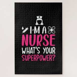 Nurse Gift I Am A Nurse What Your Superpower Jigsaw Puzzle
