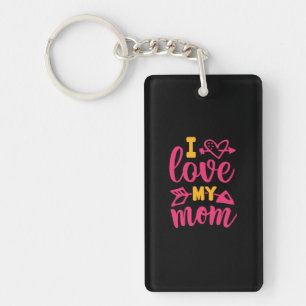 Nurse Gift   I Love My Mom Key Ring