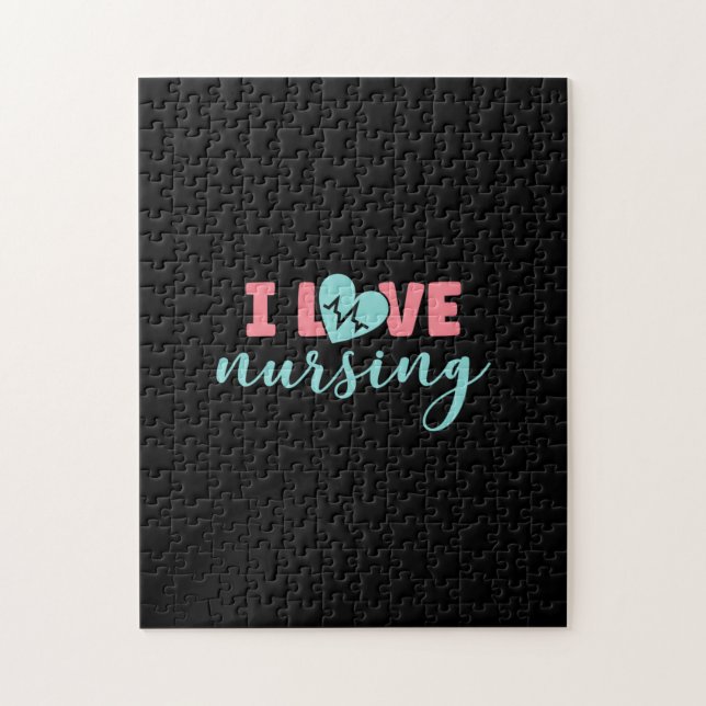 Nurse Gift | I Love Nursing Jigsaw Puzzle (Vertical)