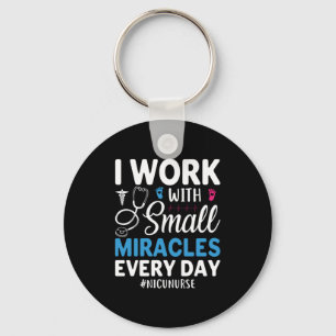Nurse Gift I Work With Small Key Ring
