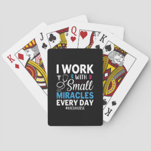 Nurse Gift I Work With Small Playing Cards