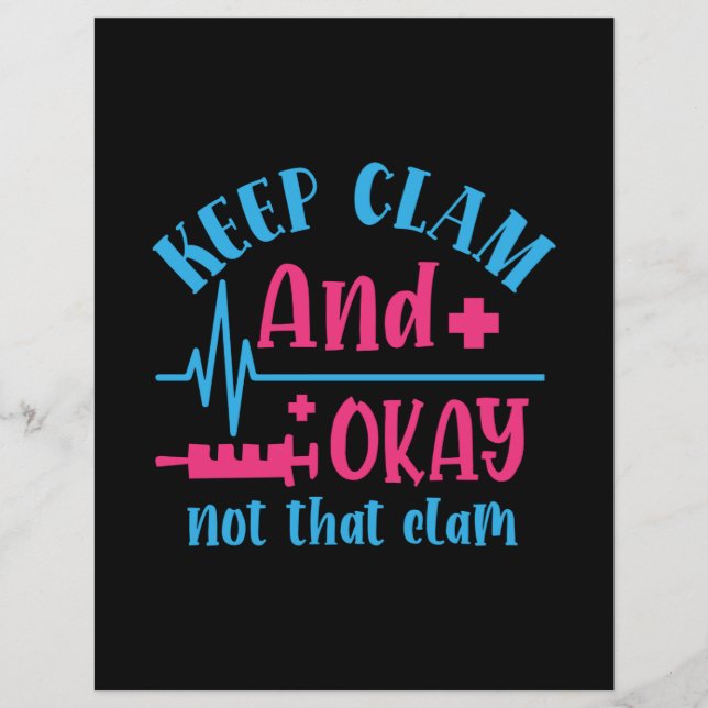 Nurse Gift | Keep Calm And Okay Not That Clam (Front)