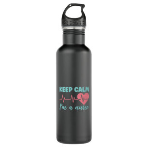 Nurse Gift   Keep Calm I Am A Nurse 710 Ml Water Bottle