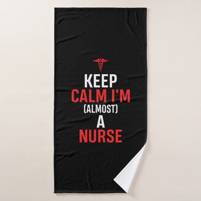 Nurse Gift | Keep Calm I Am A Nurse Bath Towel (Bath Towel)