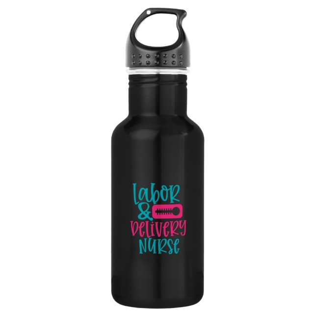 Nurse Gift Labour % Belivery Nurse 532 Ml Water Bottle (Front)