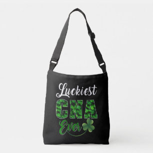 Nurse Gift Luckiest CNA Ever Nurse Lover Crossbody Bag