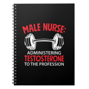 Nurse Gift   Male Nurse Administrering Notebook