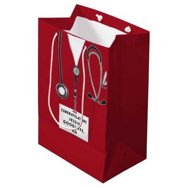Nurse Gift Medium Gift Bag (Front Angled)