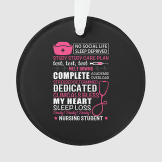 Nurse Gift | No Social Life Sleep Deprived Ornament