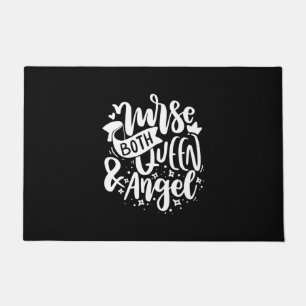 Nurse Gift Nurse Both Queen And Angels Doormat