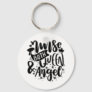 Nurse Gift Nurse Both Queen And Angels Key Ring
