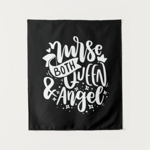 Nurse Gift Nurse Both Queen And Angels Tapestry