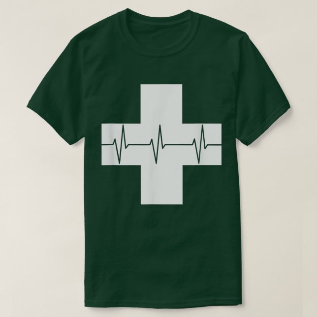 Nurse Gift  Nurse Heartbeat  T-Shirt (Design Front)