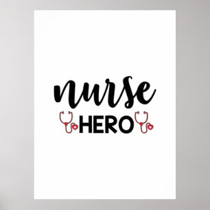 Nurse Gift Nurse Hero Poster