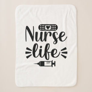 Nurse Gift Nurse Life Sherpa Blanket