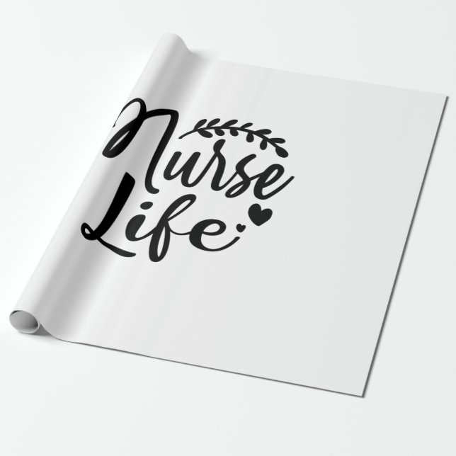 Nurse Gift Nurse Life Wrapping Paper (Unrolled)