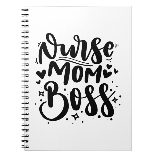 Nurse Gift Nurse Mum Boss Notebook (Front)