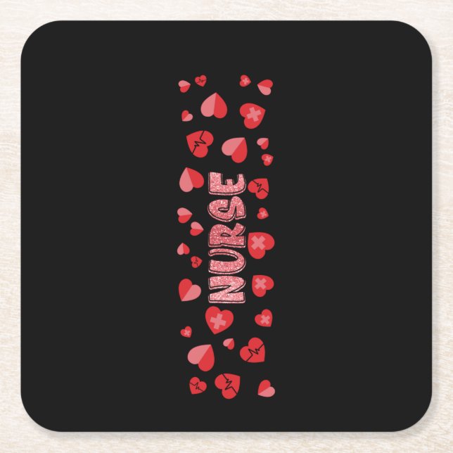 Nurse Gift Nurse Pen Wrap Bundle Square Paper Coaster (Front)