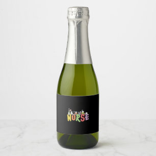 Nurse Gift Nurse Room Decor Sparkling Wine Label