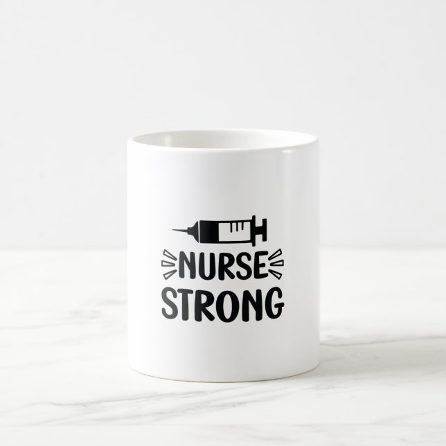 Nurse Gift Nurse Strong Coffee Mug (Center)