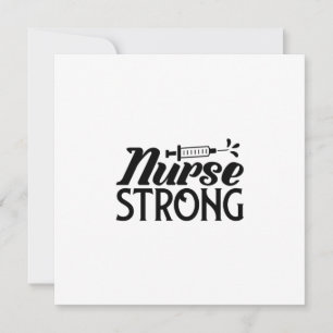 Nurse Gift Nurse Strong Holiday Card