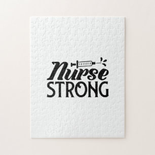 Nurse Gift Nurse Strong Jigsaw Puzzle