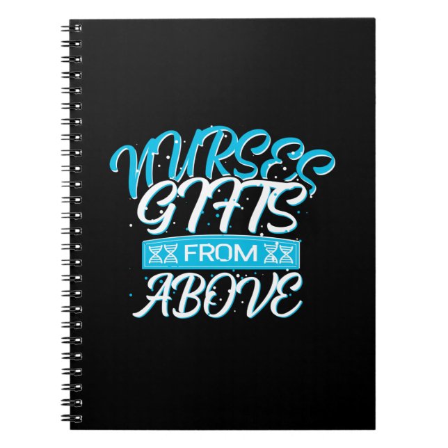 Nurse Gift | Nurses Gifts From Above Notebook (Front)