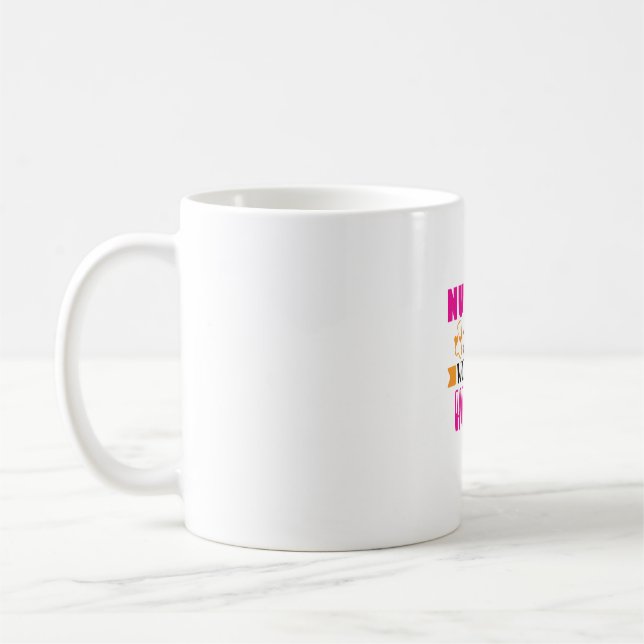 Nurse Gift Nursing Is A Work Of Heart Coffee Mug (Left)