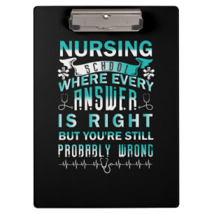 Nurse Gift Nursing School Where Every Clipboard