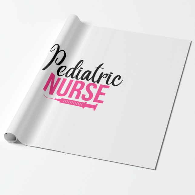 Nurse Gift Paediatrics Nurse Wrapping Paper (Unrolled)