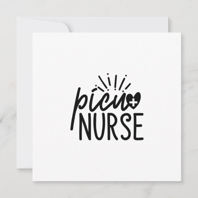 Nurse Gift Picu Nurses Holiday Card (Front)