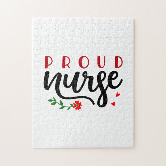 Nurse Gift Proud Nurse Jigsaw Puzzle (Vertical)