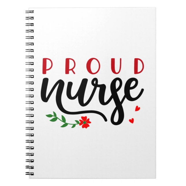 Nurse Gift Proud Nurse Notebook (Front)