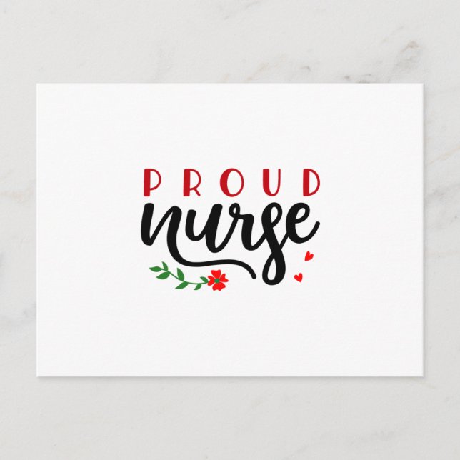 Nurse Gift Proud Nurse Postcard (Front)