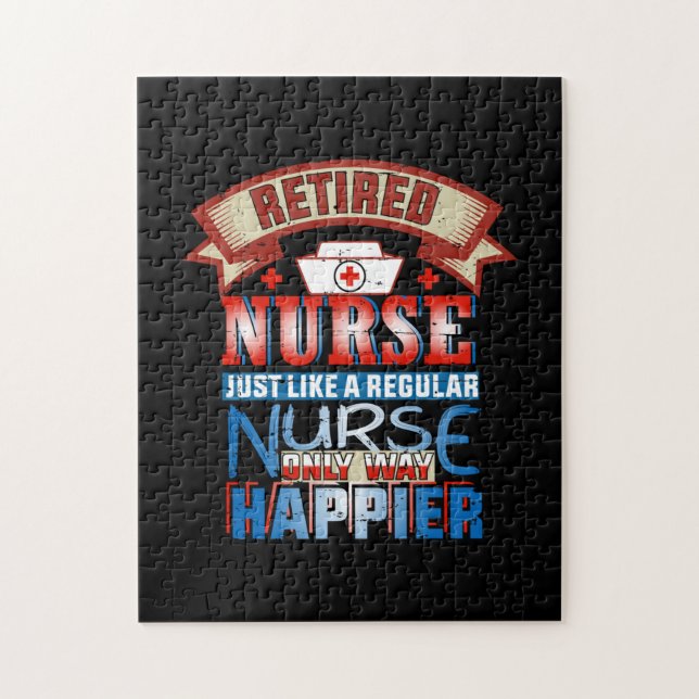 Nurse Gift | Retired Nurse Just Like A Reguular Jigsaw Puzzle (Vertical)