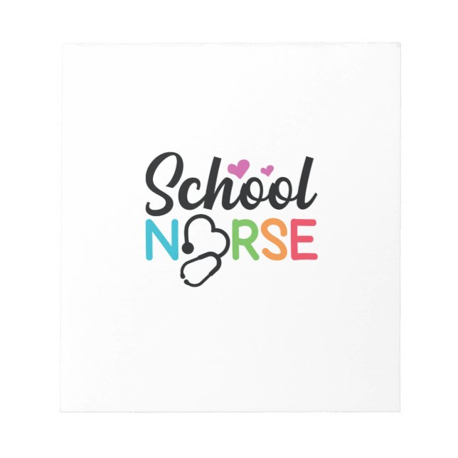 Nurse Gift School Nurse Notepad (Front)