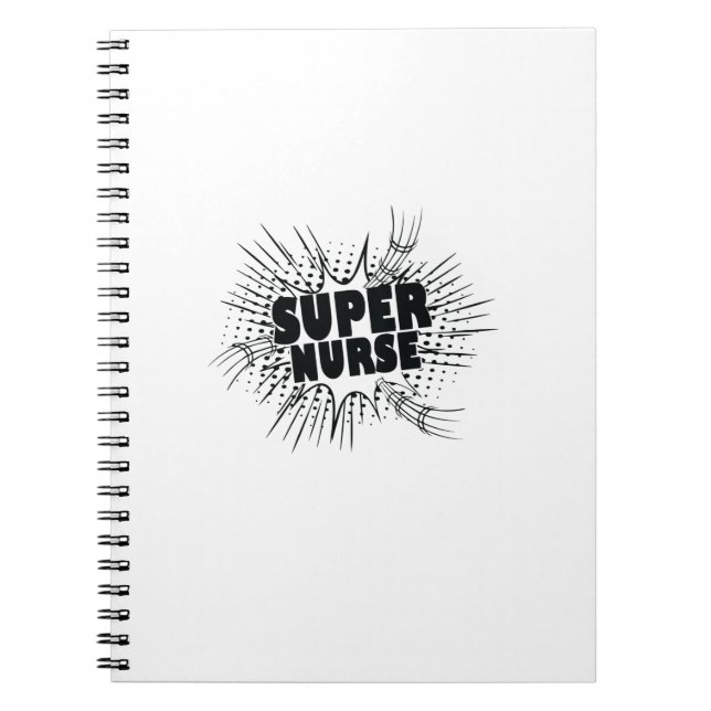 Nurse Gift Super Nurse Notebook (Front)