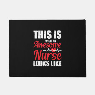 Nurse Gift This Is What An Awesome Nurse Doormat