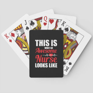 Nurse Gift This Is What An Awesome Nurse Playing Cards