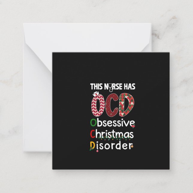 Nurse Gift This Nurse Has OCD Card (Front)