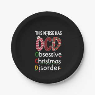 Nurse Gift This Nurse Has OCD Paper Plate