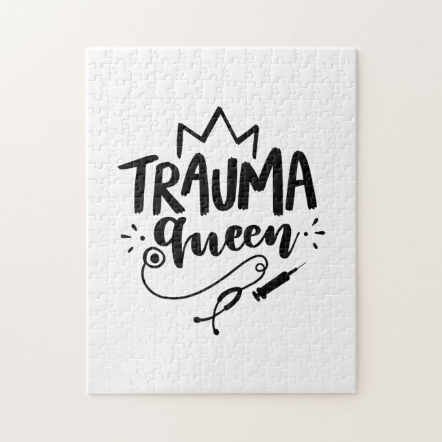 Nurse Gift Trauma Queen Jigsaw Puzzle (Vertical)