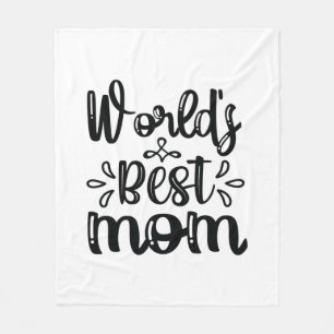 Nurse Gift World's Best Mum Fleece Blanket