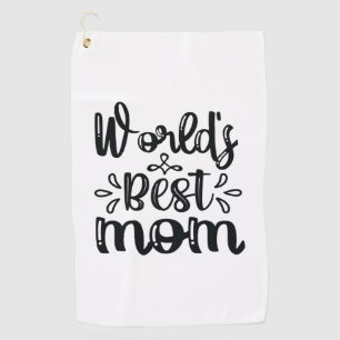 Nurse Gift World's Best Mum Golf Towel