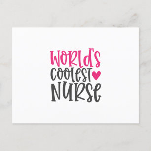 Nurse Gift World's Coolest Nurse Postcard