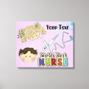 Nurse Gift Wrapped Canvas